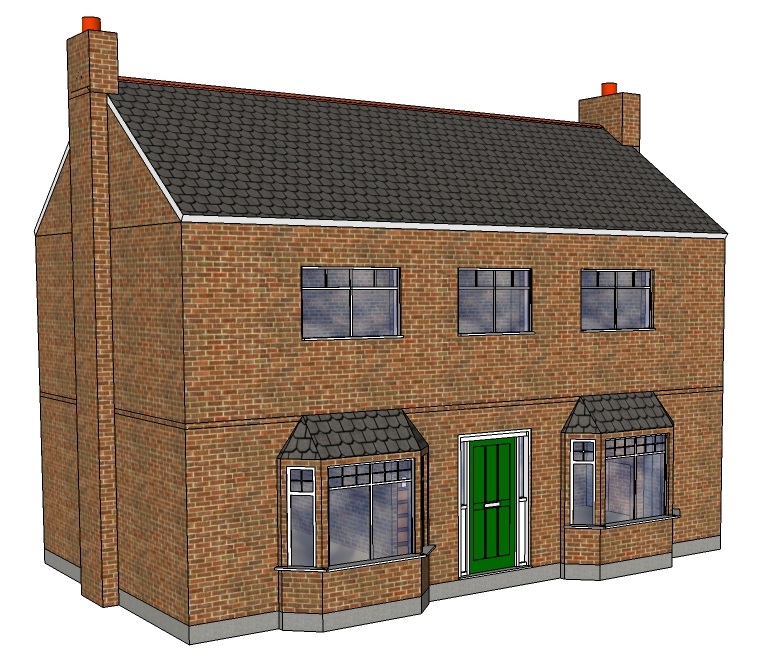 model houe showing no loft or floor insulation and unfilld cavity walls
